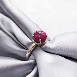 Deep Red Ruby Ring