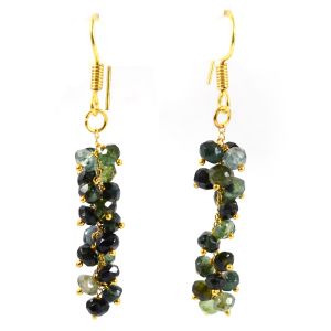 Tourmaline Earrings Blue , Green Jewelry