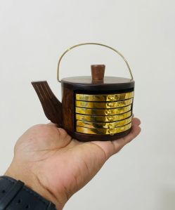 Antique Wooden Tea kettle