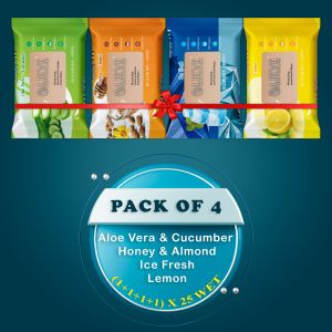 4 Pcs Combo Pack All Verount Facial Wipes
