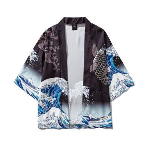 Mens&amp;amp;women kimono beach shirt