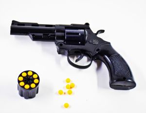 Black Plastic Gun Toy