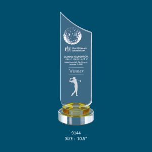 DESIGNED CRYSTAL TROPHY