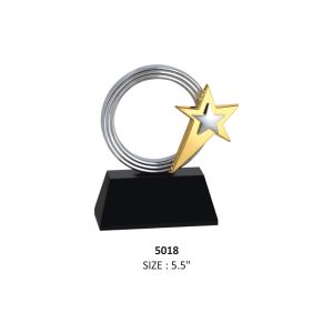 Metal Star Circle Trophy