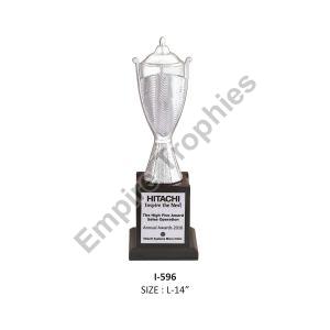 silver trophy cup