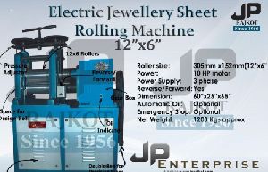 JP 12"x6' Electric Jewellery Sheet Rolling Machine