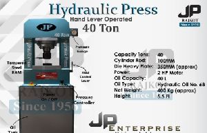 JP Gold Coin & Die Pressing 40 Ton Hydraulic Press Machine