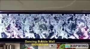 Dancing water bubble wall