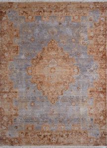 Light Peach Hand Knotted Rug