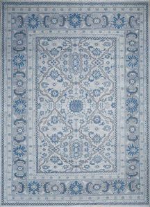Spa Blue Hand Knotted Rug