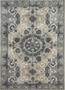 Smoke Blue Hand Knotted Rug