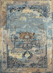 TRA-3205 Mythos Pastel Blue & Classic Gray Hand Tufted Rug