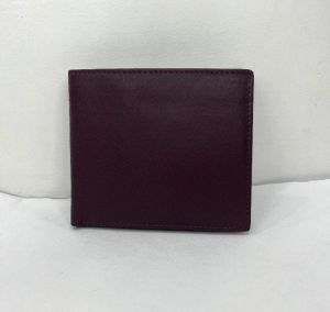 GW004 Mens Burgundy Leather Wallet