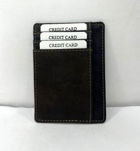 Leather credit card holder