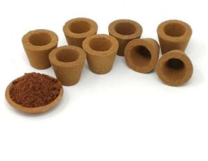 Round Cow Dung Panchagavya Sambrani Cup, For Pooja, Feature : Effective, Moisture Proof, Safe To Use