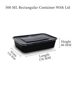 C500ml Rectangle Container