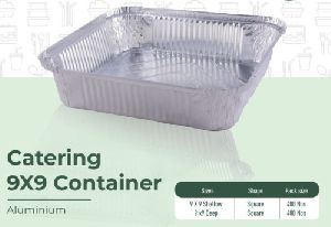 DD Foil container 9x9 shallow