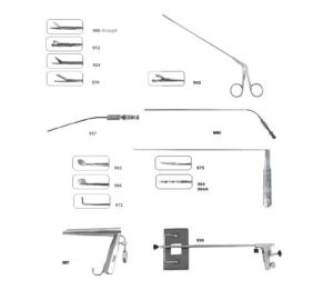 Stainless Steel Micro Laryngeal Set Of 15 Instruments