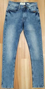 Regular Fit Faded Denim Jeans