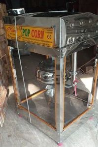 Stainless Steel Gas Operated Popcorn Making Machine