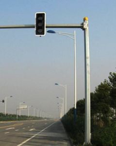 traffic light poles