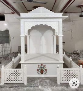Outdoor White Marble Small Temple