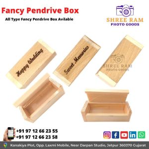 Pendrive Box Wooden Fancy Pen Drive Case