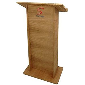 Laminated Wooden Podium with Two shelf, Size: (H)45