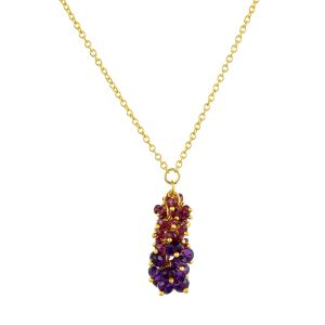 natural amethyst ruby necklaces
