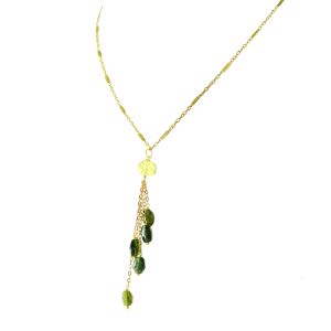 Natural Green Tourmaline Gemstone Necklaces