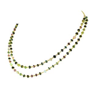 Natural Multi Color Tourmaline Necklace