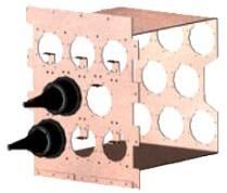 8 Port Modular Bulkhead Panel