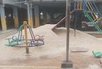 Preschool sand pit sand