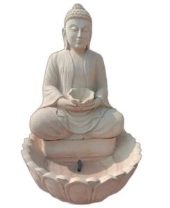 Rectangle Stone Buddha Water Fountain