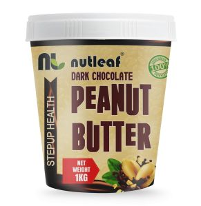 1kg Nutleaf Dark Chocolate Creamy Peanut Butter
