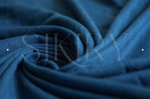 Deep Indigo Eri Silk Fabric