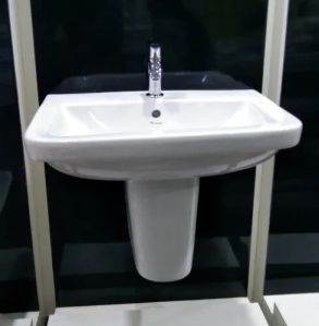 half pedestal wash basin