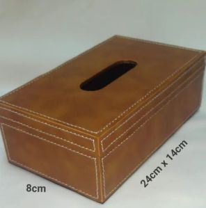 Artificial Leather Tissue Box