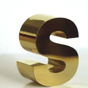 Brass 3D Letters