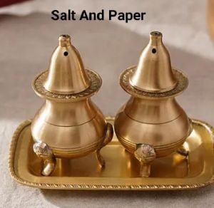 Brass Salt & Pepper Set