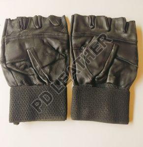 Mens Leather Gym Gloves