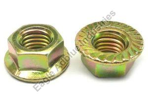 Zinc and Yellow Chromate Flange Nuts