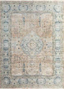 Medium Taupe Hand Knotted Rug