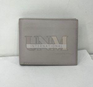 GW005 Mens Grey Leather Wallet