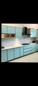 Modular kitchen in aluminium per sqft 3500