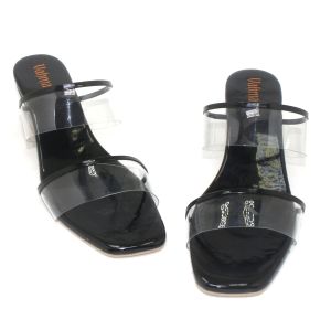 Ladies Black Heel Sandal