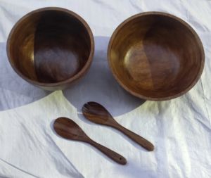 wooden bowl set