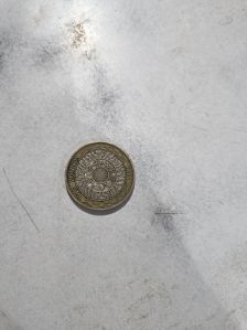 antique two pound elizabeth coin