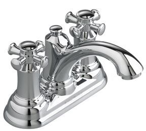 2-Handle Cross Centerset Lavatory Faucet Polished Chrome
