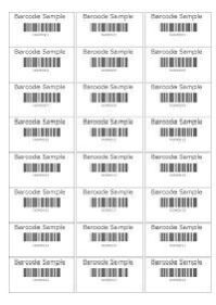 Barcode Tags